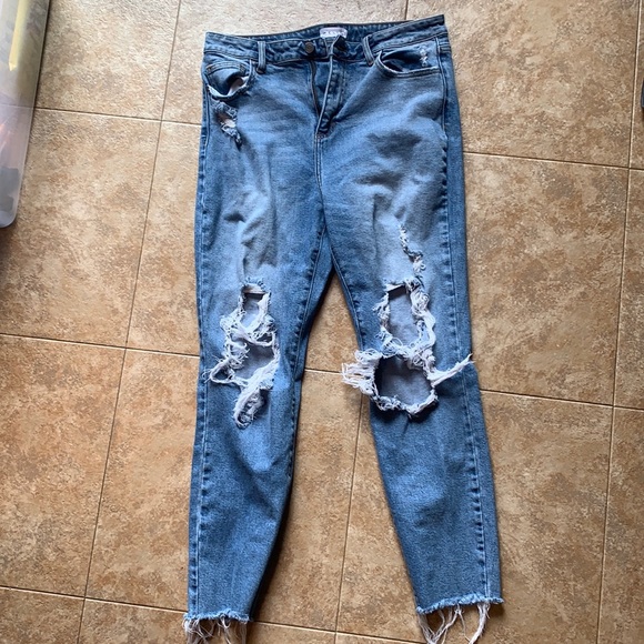 Cello Denim - Cello Ripped High-Waisted Jeans